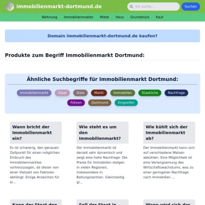 Screenshot immobilienmarkt-dortmund.de