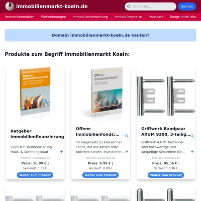 Screenshot immobilienmarkt-koeln.de