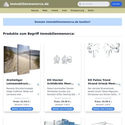 Screenshot immobilienmenorca.de