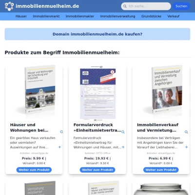 Screenshot immobilienmuelheim.de