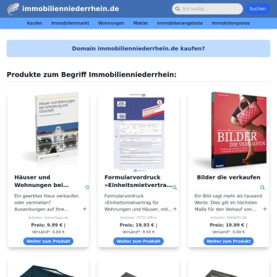 Screenshot immobilienniederrhein.de