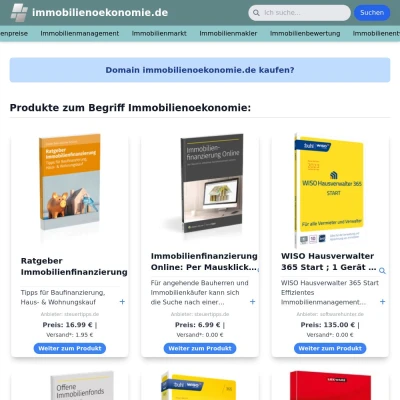 Screenshot immobilienoekonomie.de