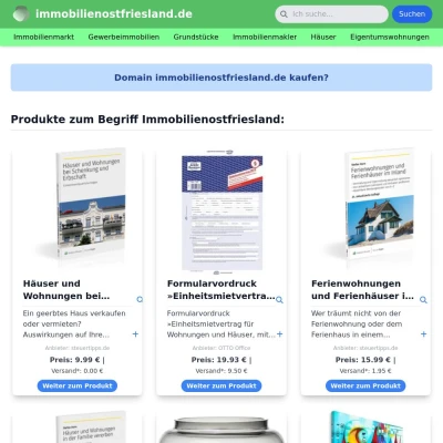 Screenshot immobilienostfriesland.de