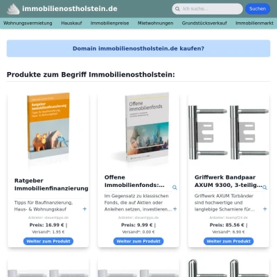 Screenshot immobilienostholstein.de