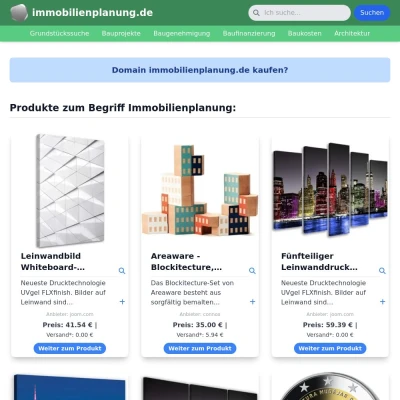 Screenshot immobilienplanung.de