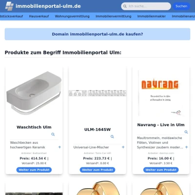 Screenshot immobilienportal-ulm.de