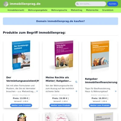 Screenshot immobilienprag.de