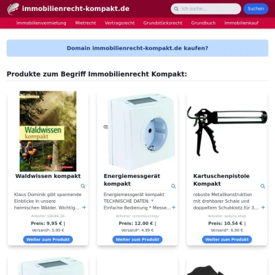 Screenshot immobilienrecht-kompakt.de