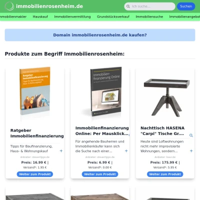 Screenshot immobilienrosenheim.de