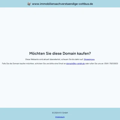 Screenshot immobiliensachverstaendige-cottbus.de