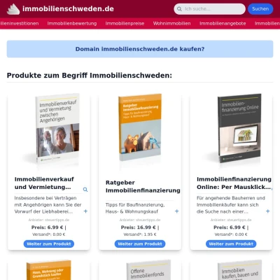 Screenshot immobilienschweden.de