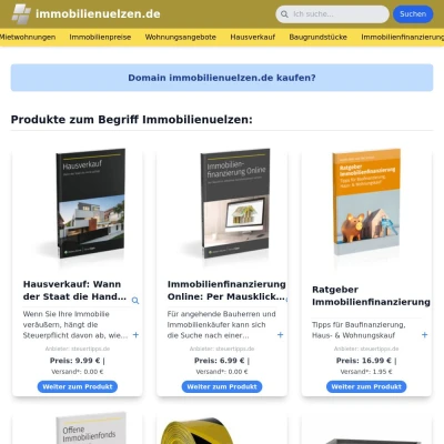 Screenshot immobilienuelzen.de