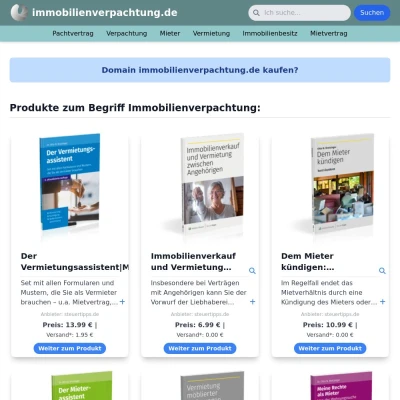 Screenshot immobilienverpachtung.de