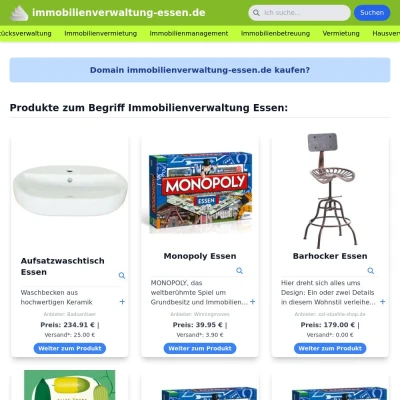 Screenshot immobilienverwaltung-essen.de