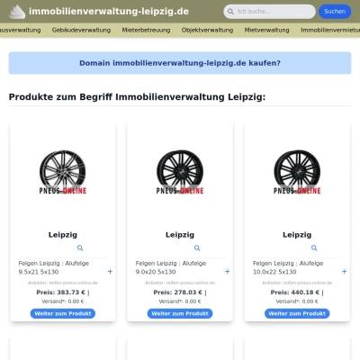 Screenshot immobilienverwaltung-leipzig.de