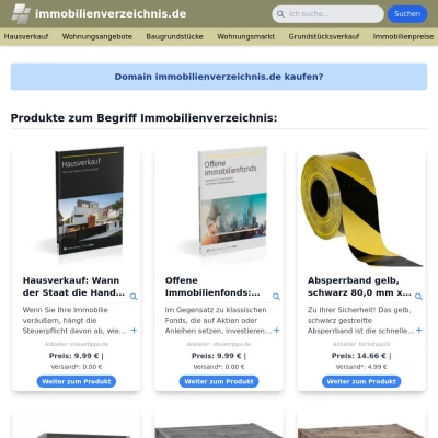 Screenshot immobilienverzeichnis.de