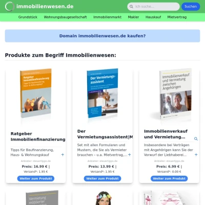 Screenshot immobilienwesen.de