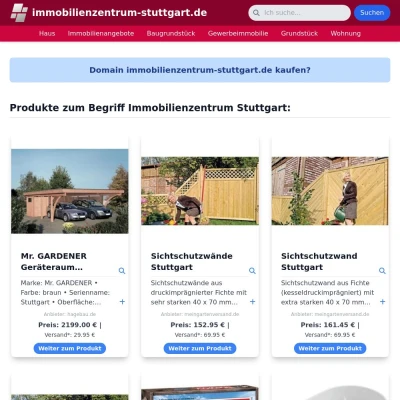 Screenshot immobilienzentrum-stuttgart.de