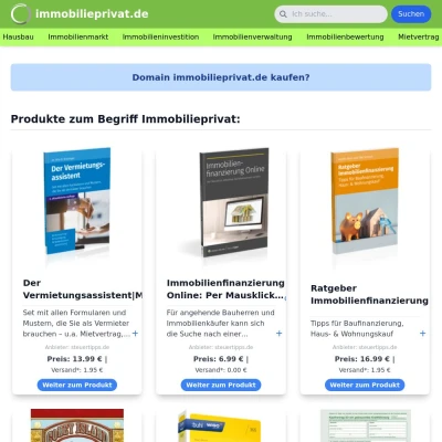 Screenshot immobilieprivat.de