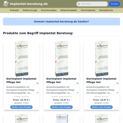Screenshot implantat-beratung.de