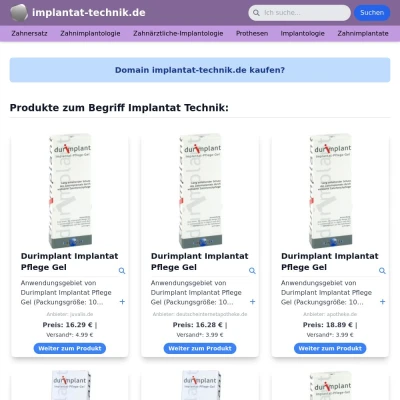 Screenshot implantat-technik.de