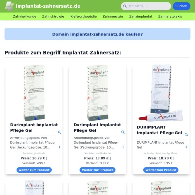 Screenshot implantat-zahnersatz.de