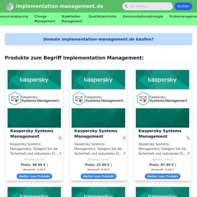 Screenshot implementation-management.de