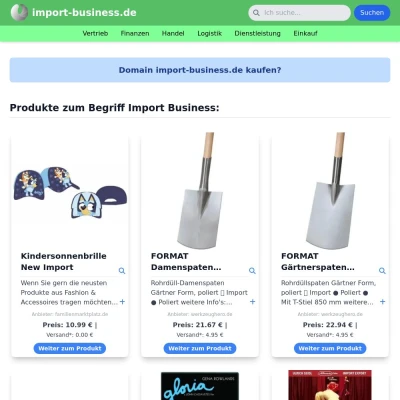 Screenshot import-business.de