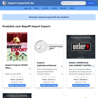 Screenshot import-export24.de