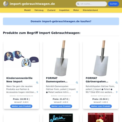 Screenshot import-gebrauchtwagen.de