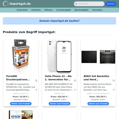Screenshot importgut.de