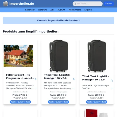 Screenshot importhelfer.de