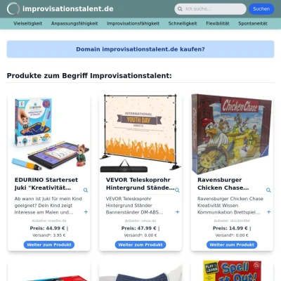 Screenshot improvisationstalent.de