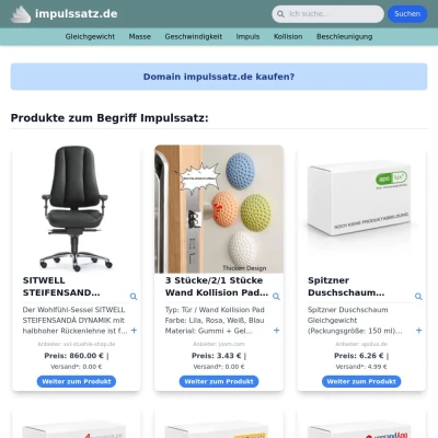 Screenshot impulssatz.de