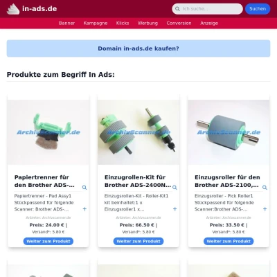 Screenshot in-ads.de