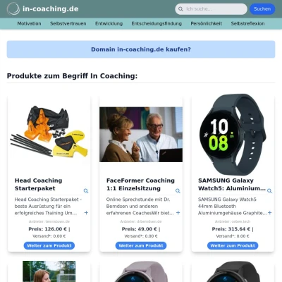 Screenshot in-coaching.de