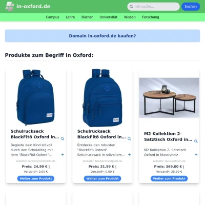 Screenshot in-oxford.de