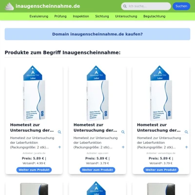 Screenshot inaugenscheinnahme.de