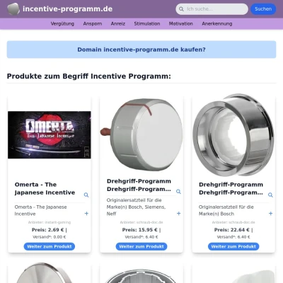 Screenshot incentive-programm.de