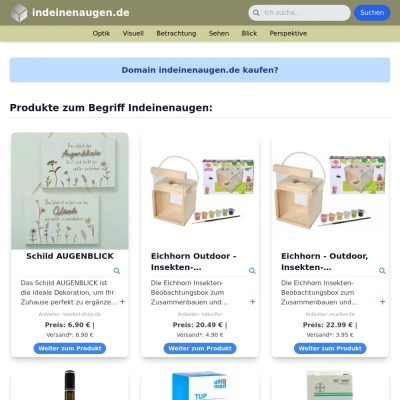 Screenshot indeinenaugen.de
