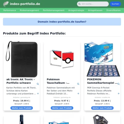 Screenshot index-portfolio.de