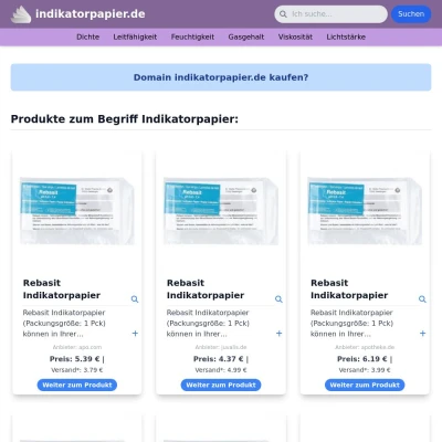 Screenshot indikatorpapier.de