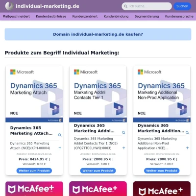 Screenshot individual-marketing.de