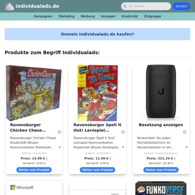 Screenshot individualads.de