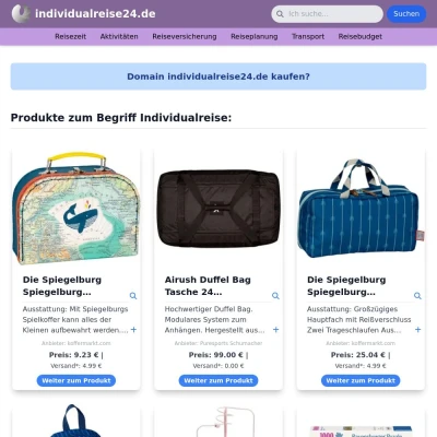 Screenshot individualreise24.de