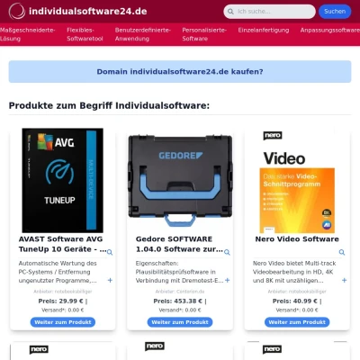 Screenshot individualsoftware24.de