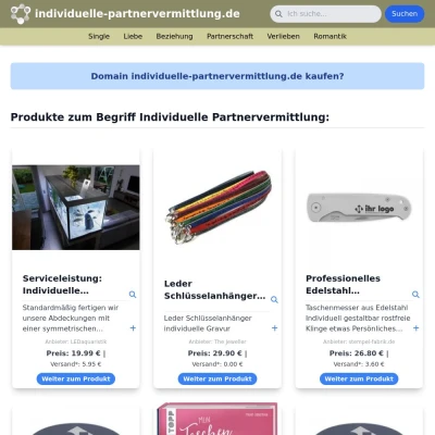 Screenshot individuelle-partnervermittlung.de