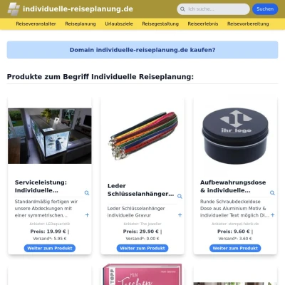 Screenshot individuelle-reiseplanung.de