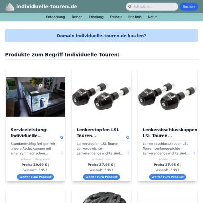 Screenshot individuelle-touren.de
