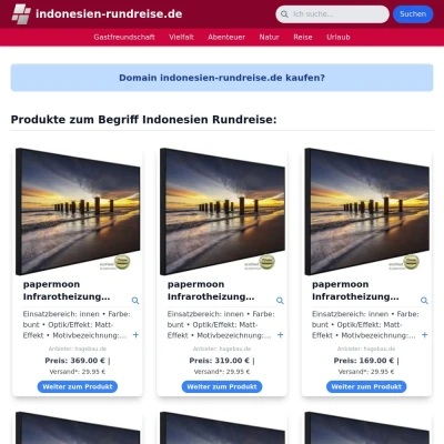 Screenshot indonesien-rundreise.de